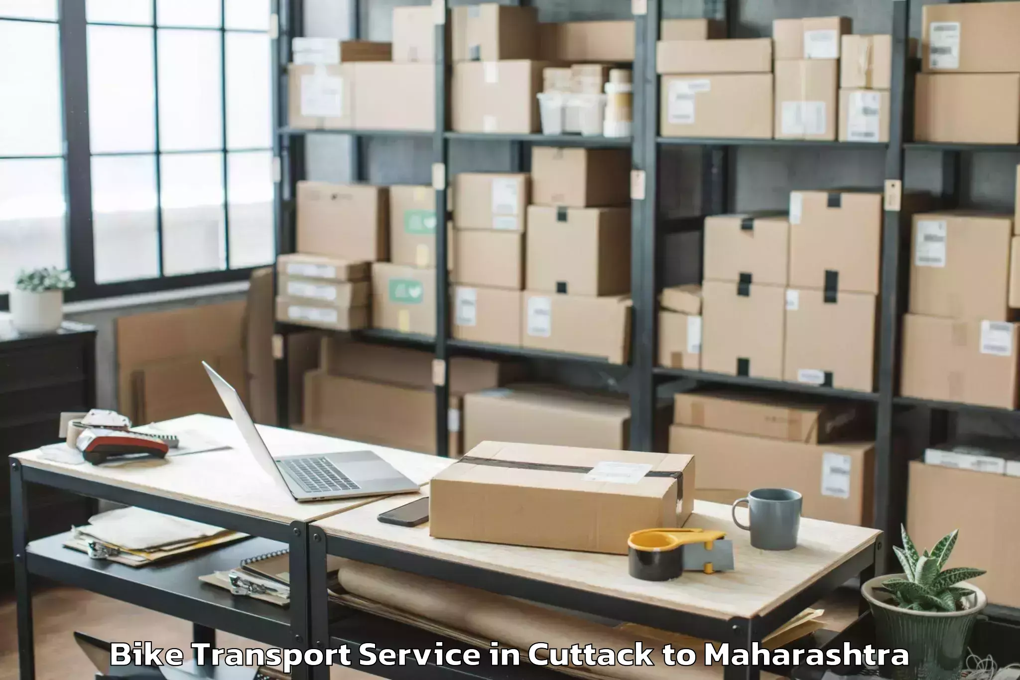 Professional Cuttack to Maharashtra Bike Transport